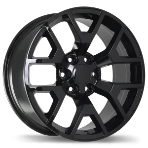 Replika – R162A – Black – 20″x9″ 27mm – All weather Wheels – R162A-2090-83BN+27C781